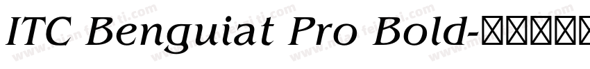 ITC Benguiat Pro Bold字体转换